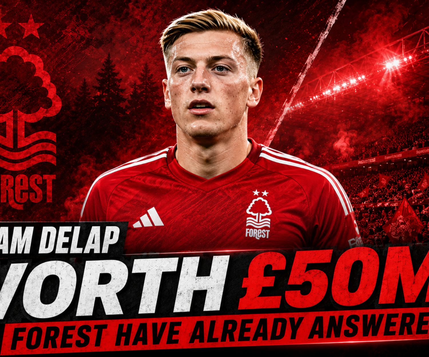 Liam Delap Nottingham Forest £50m